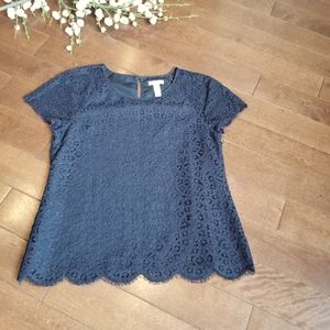 J. Crew Lace top.